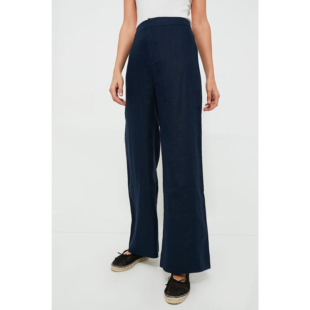 TUCKERNUCK Navy Linen Lydia Pants Size XXS NWT Retail $128 Tuckernuck